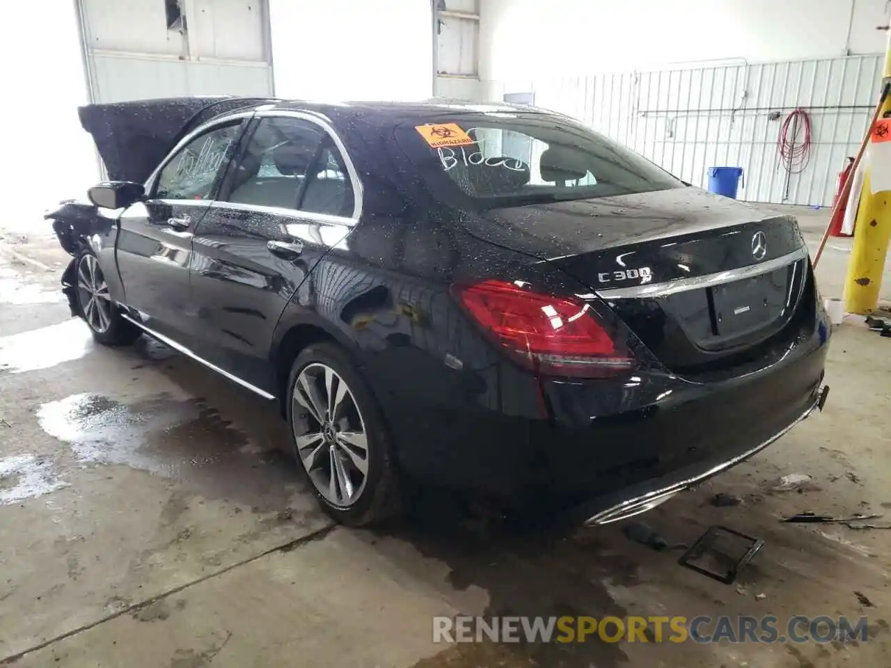 3 Photograph of a damaged car W1KWF8EB9MR616885 MERCEDES-BENZ C-CLASS 2021