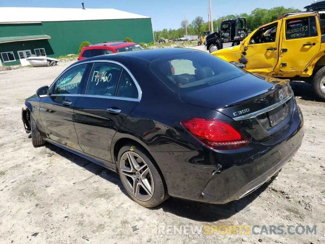 3 Photograph of a damaged car W1KWF8EB9MR623237 MERCEDES-BENZ C-CLASS 2021