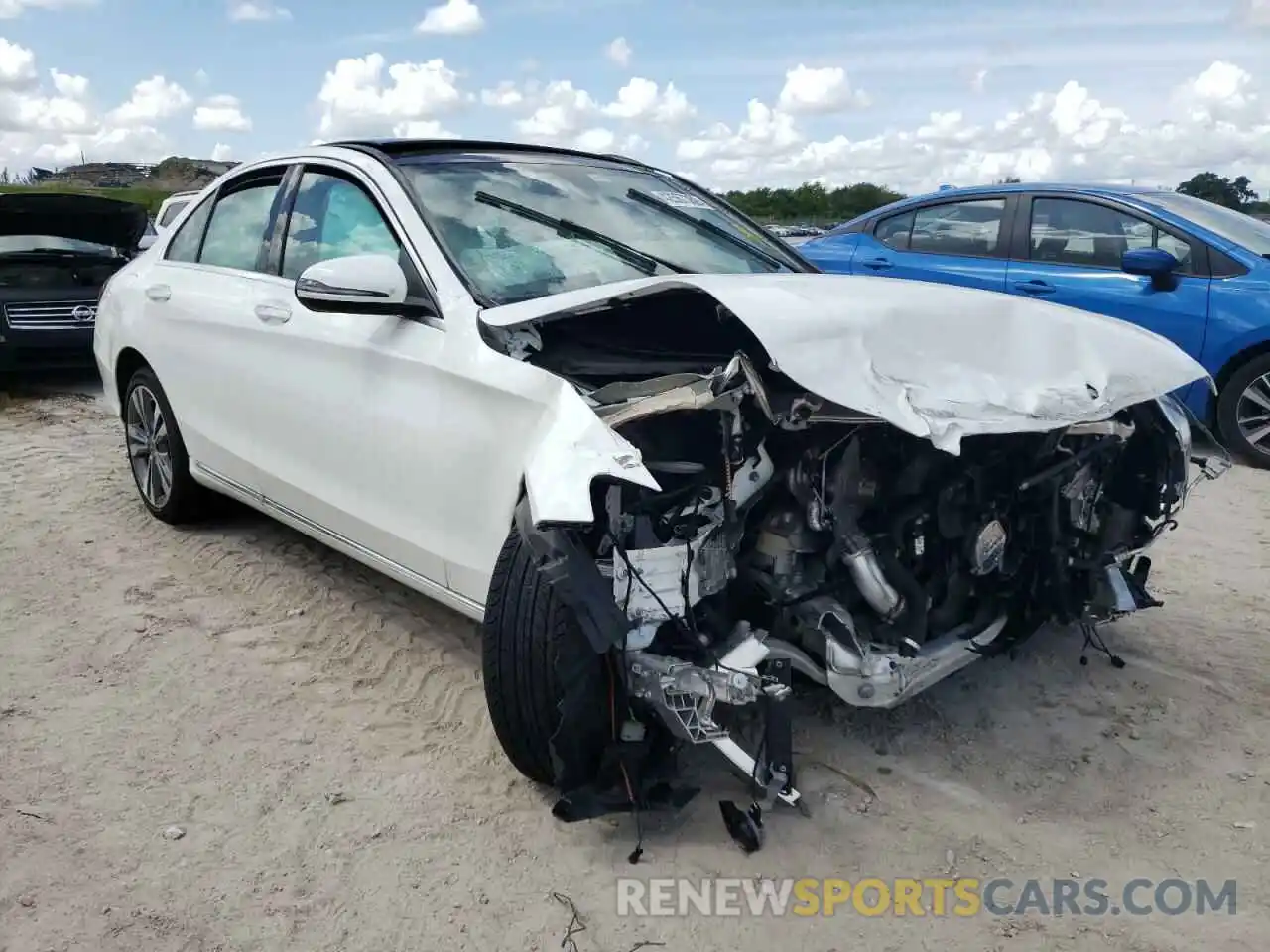 1 Photograph of a damaged car W1KWF8EB9MR633637 MERCEDES-BENZ C-CLASS 2021