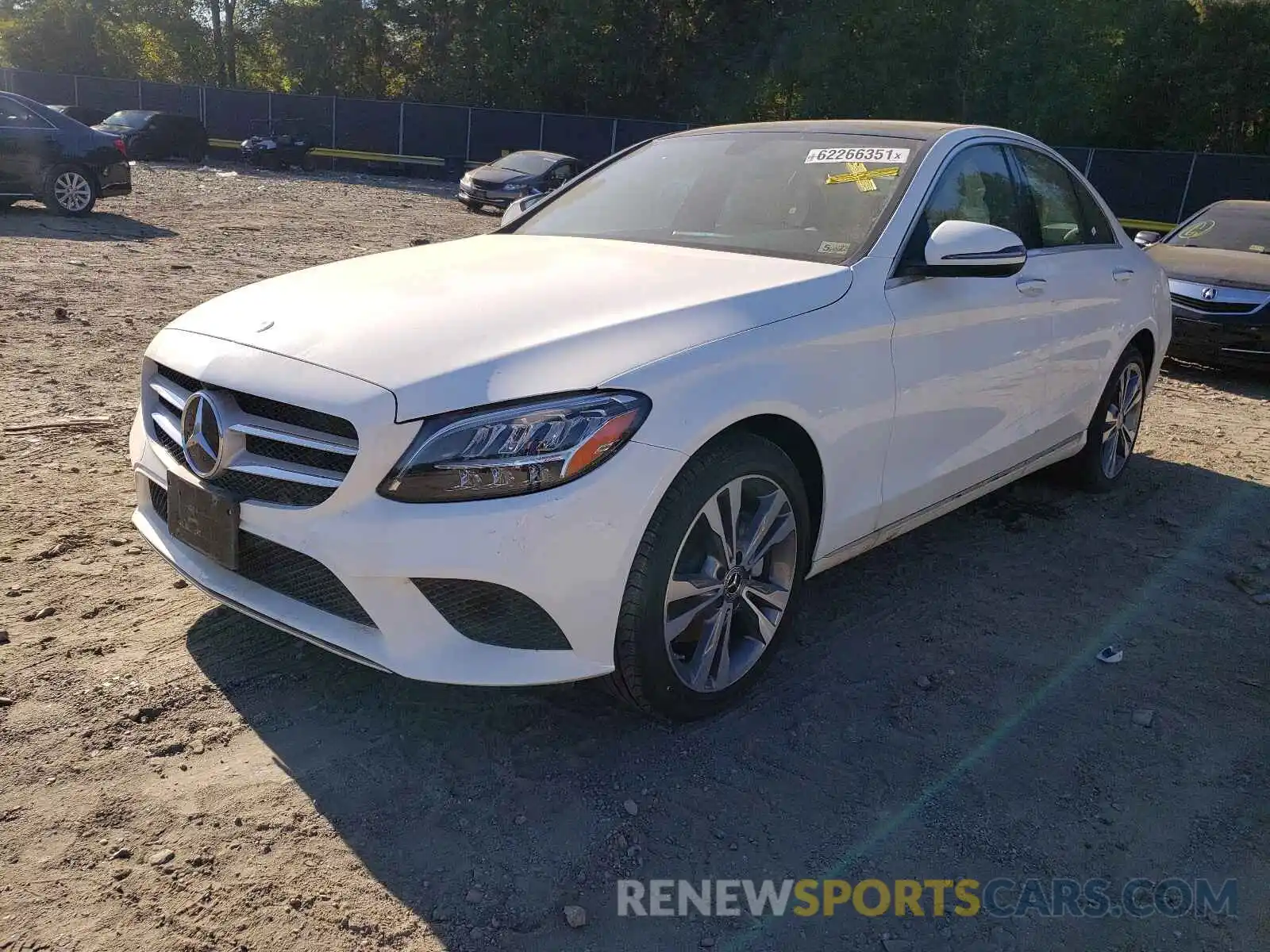 2 Photograph of a damaged car W1KWF8EB9MR640538 MERCEDES-BENZ C-CLASS 2021