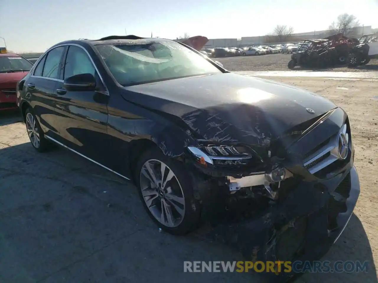 1 Photograph of a damaged car W1KWF8EB9MR651183 MERCEDES-BENZ C-CLASS 2021