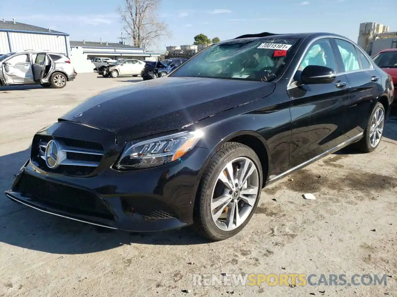 2 Photograph of a damaged car W1KWF8EB9MR651183 MERCEDES-BENZ C-CLASS 2021