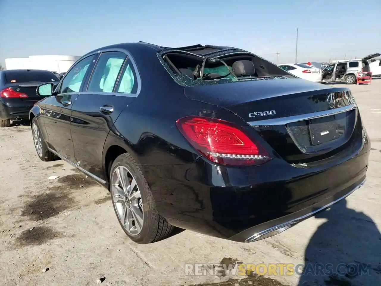 3 Photograph of a damaged car W1KWF8EB9MR651183 MERCEDES-BENZ C-CLASS 2021