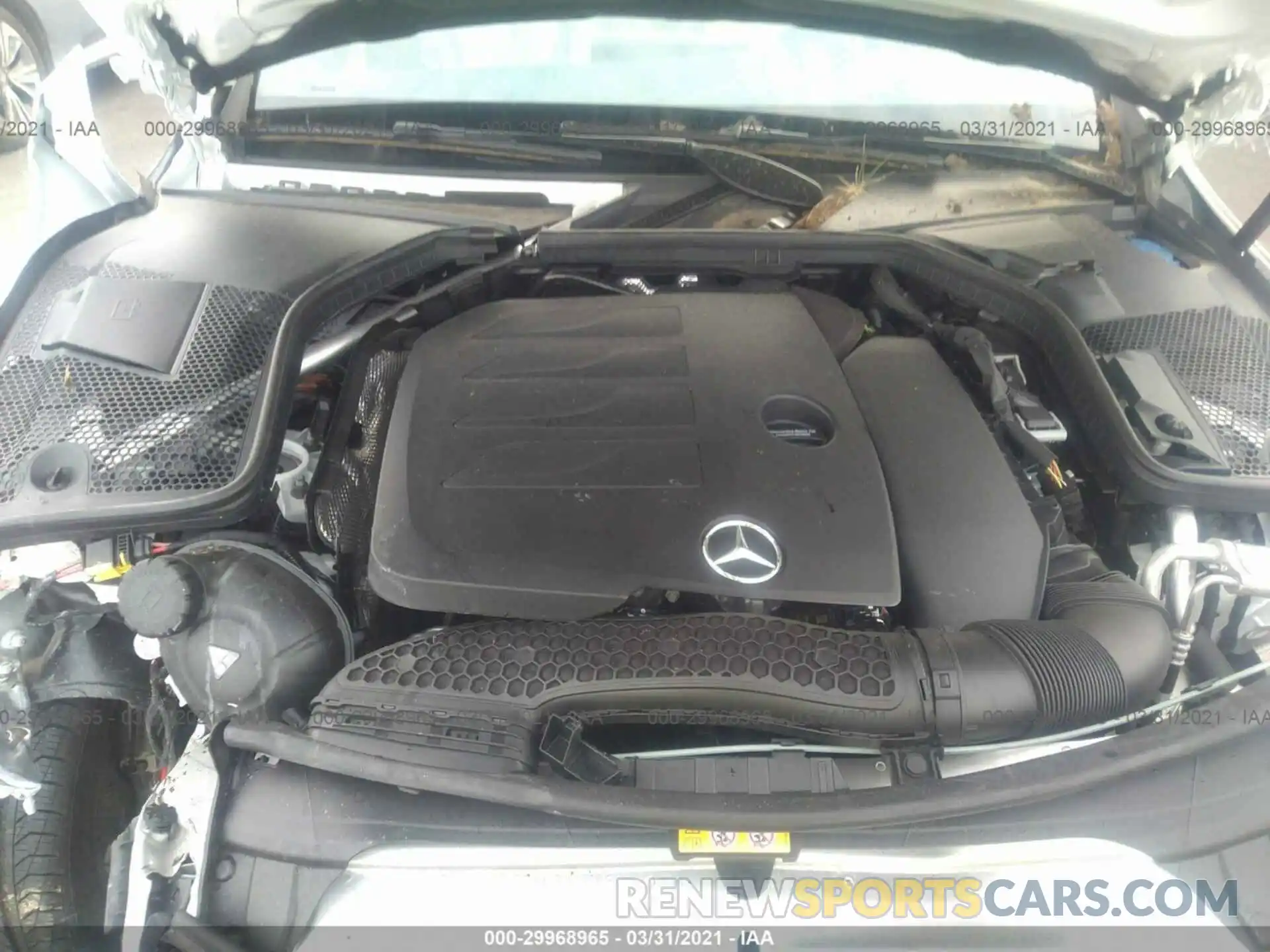 10 Photograph of a damaged car W1KWF8EBXMR611128 MERCEDES-BENZ C-CLASS 2021