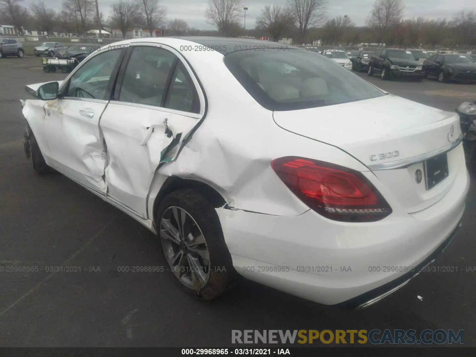 3 Photograph of a damaged car W1KWF8EBXMR611128 MERCEDES-BENZ C-CLASS 2021