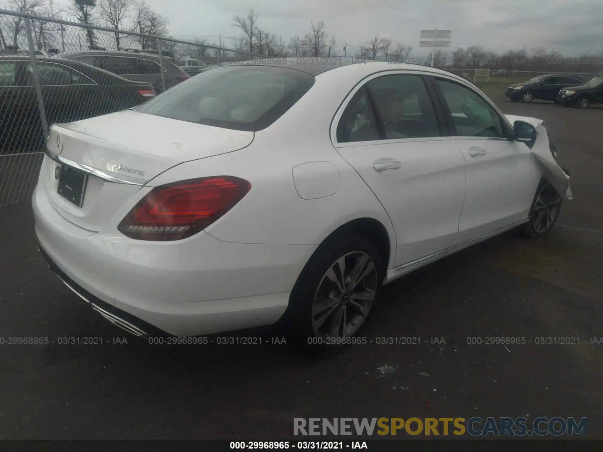 4 Photograph of a damaged car W1KWF8EBXMR611128 MERCEDES-BENZ C-CLASS 2021