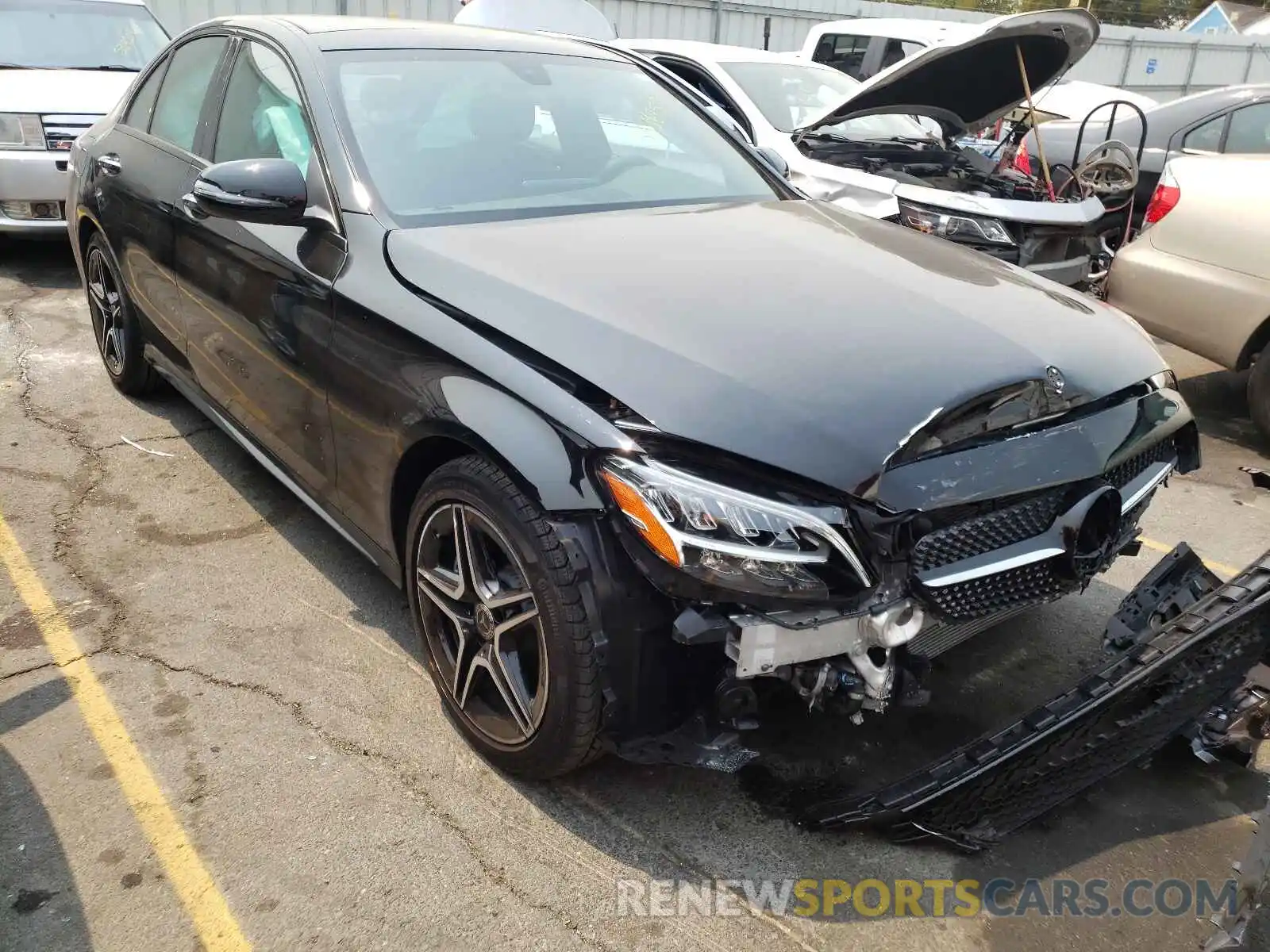 1 Photograph of a damaged car W1KWF8EBXMR611825 MERCEDES-BENZ C-CLASS 2021