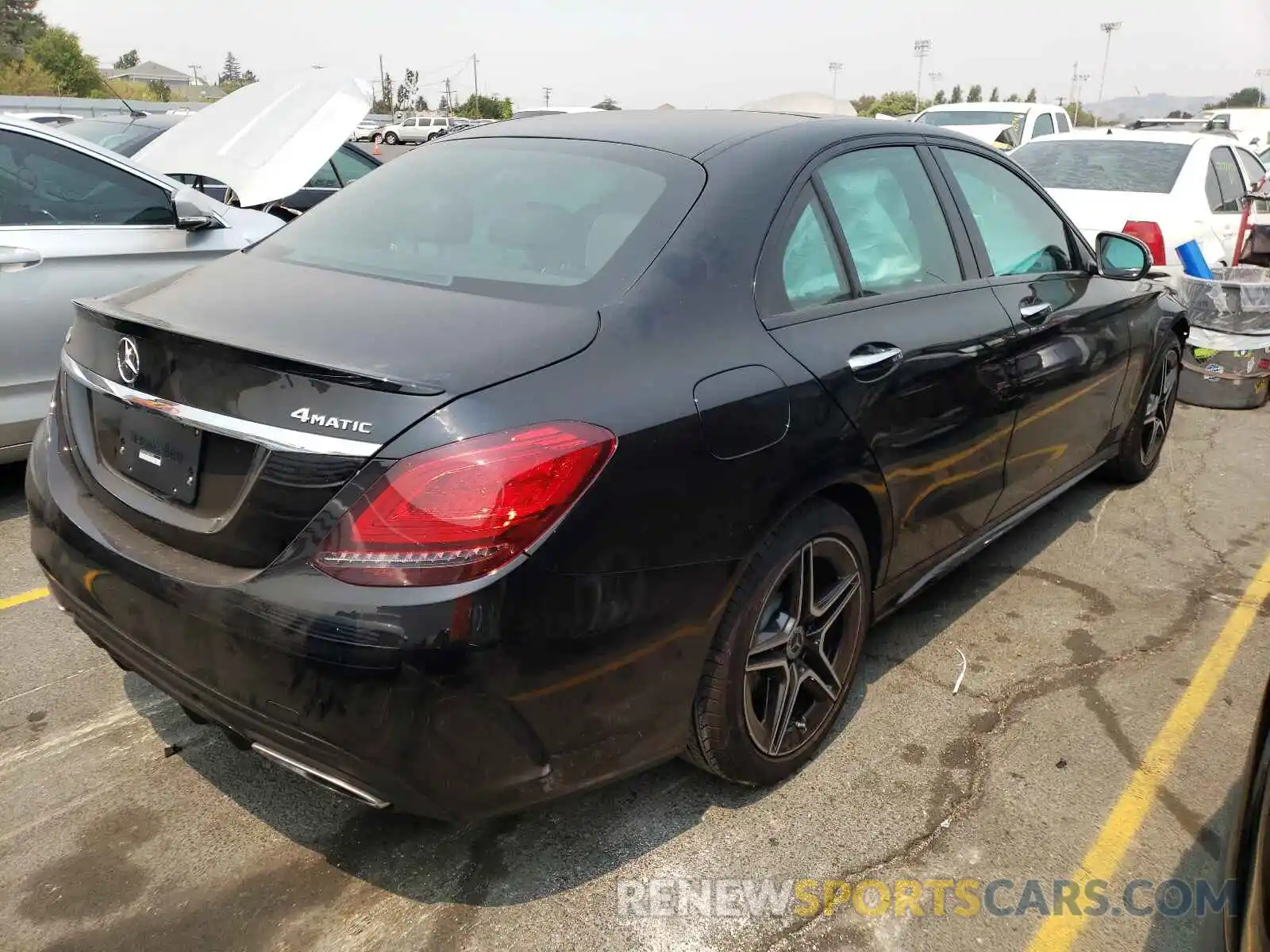 4 Photograph of a damaged car W1KWF8EBXMR611825 MERCEDES-BENZ C-CLASS 2021