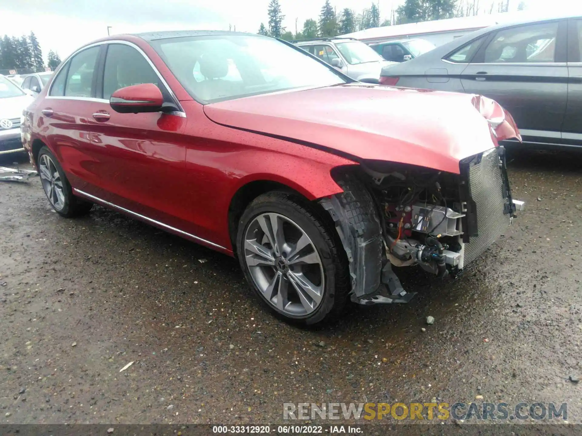 1 Photograph of a damaged car W1KWF8EBXMR621545 MERCEDES-BENZ C-CLASS 2021