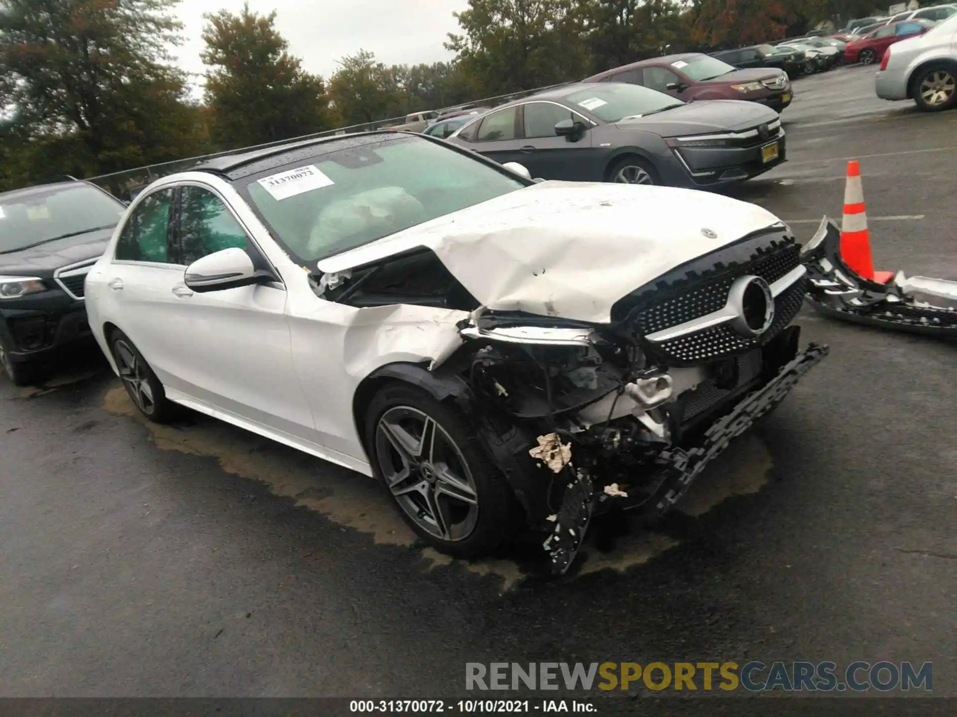 1 Photograph of a damaged car W1KWF8EBXMR630519 MERCEDES-BENZ C-CLASS 2021