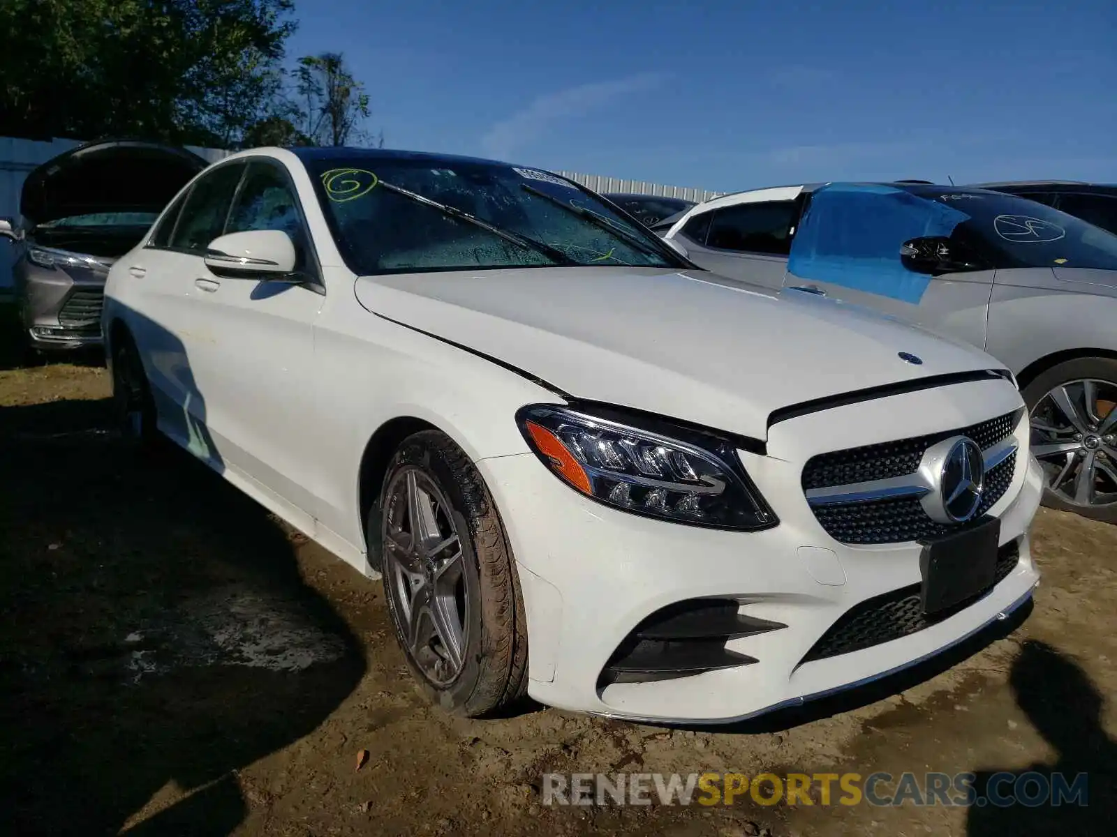 1 Photograph of a damaged car W1KWF8EBXMR631024 MERCEDES-BENZ C-CLASS 2021