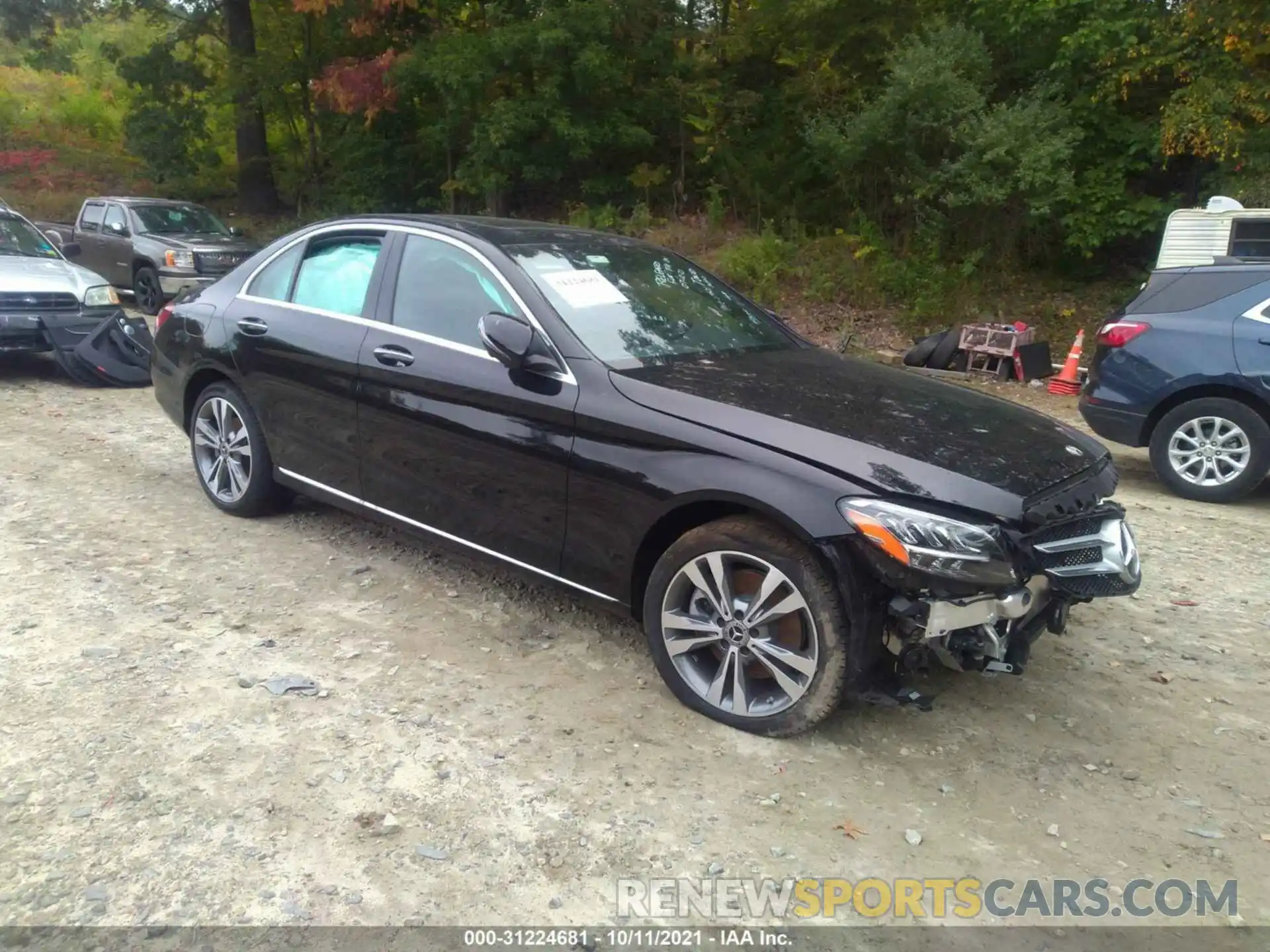 1 Photograph of a damaged car W1KWF8EBXMR637454 MERCEDES-BENZ C-CLASS 2021