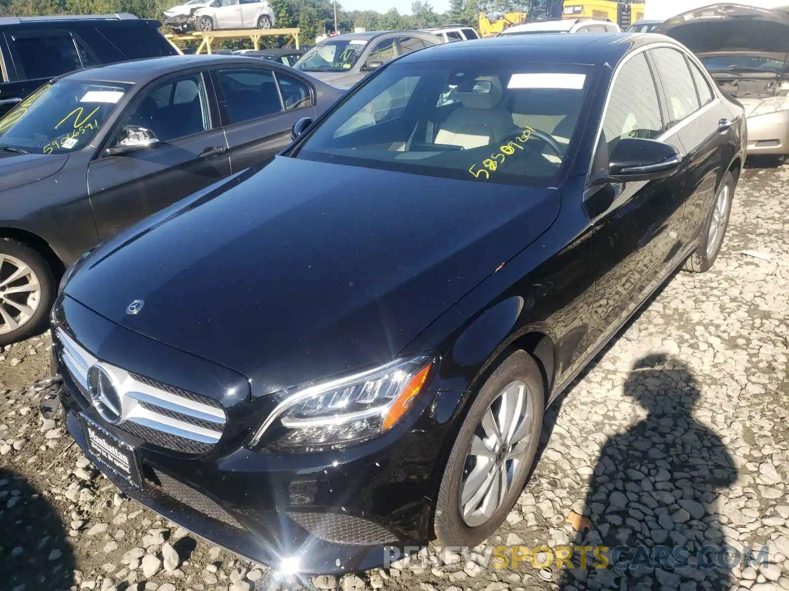 2 Photograph of a damaged car W1KWF8EBXMR645537 MERCEDES-BENZ C-CLASS 2021