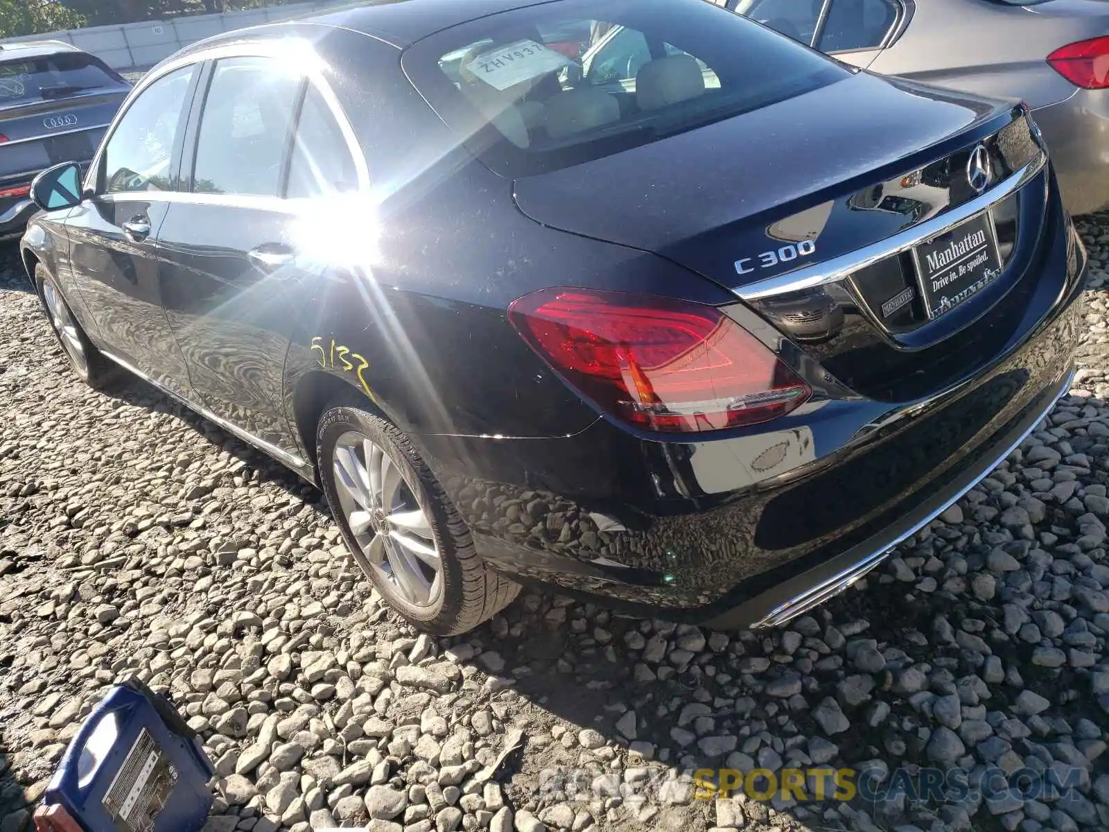 3 Photograph of a damaged car W1KWF8EBXMR645537 MERCEDES-BENZ C-CLASS 2021