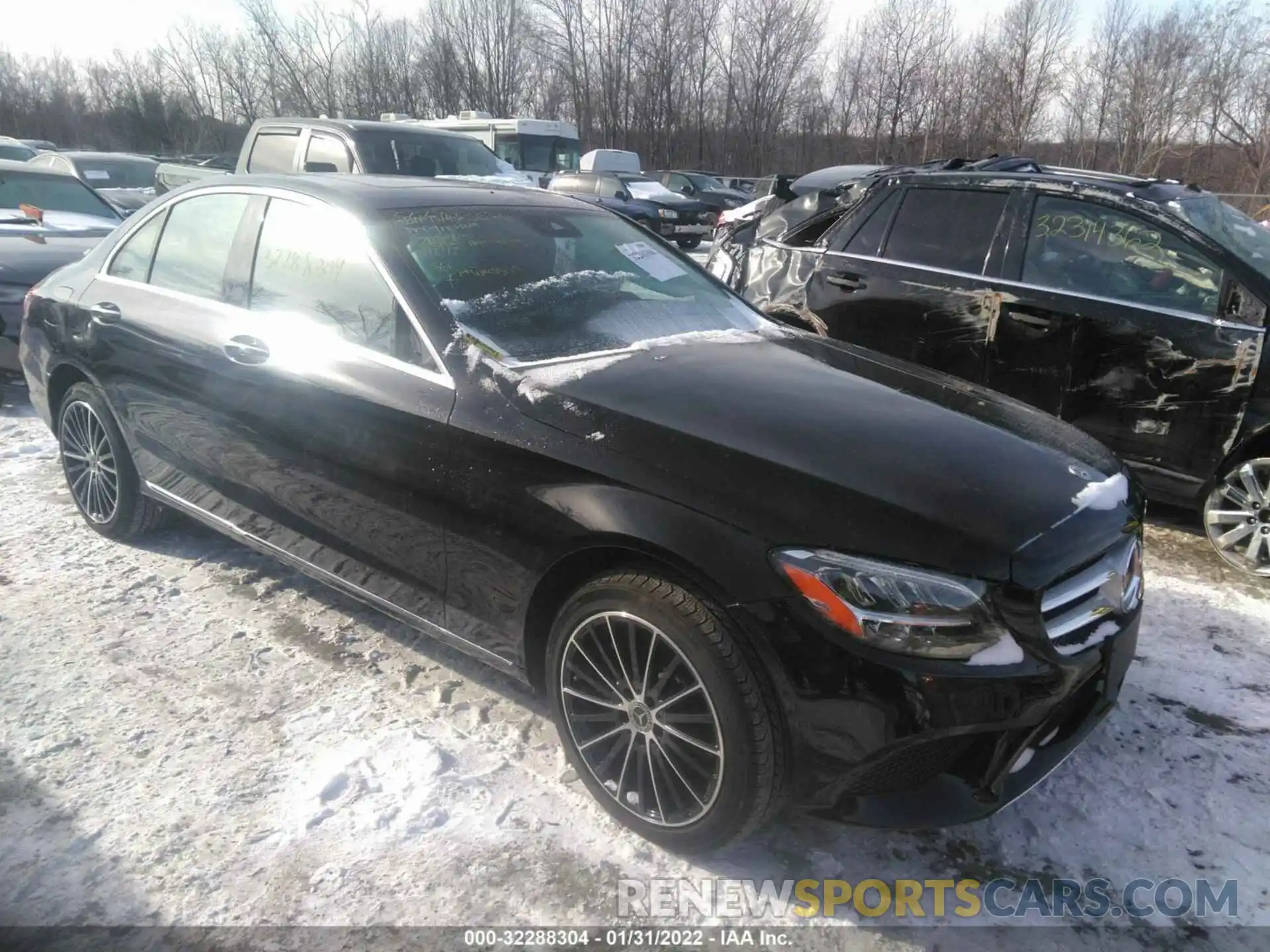 1 Photograph of a damaged car W1KWF8EBXMR649488 MERCEDES-BENZ C-CLASS 2021