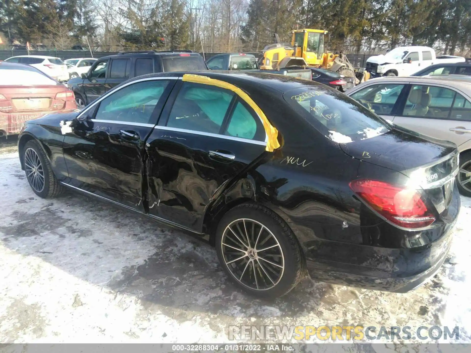 3 Photograph of a damaged car W1KWF8EBXMR649488 MERCEDES-BENZ C-CLASS 2021