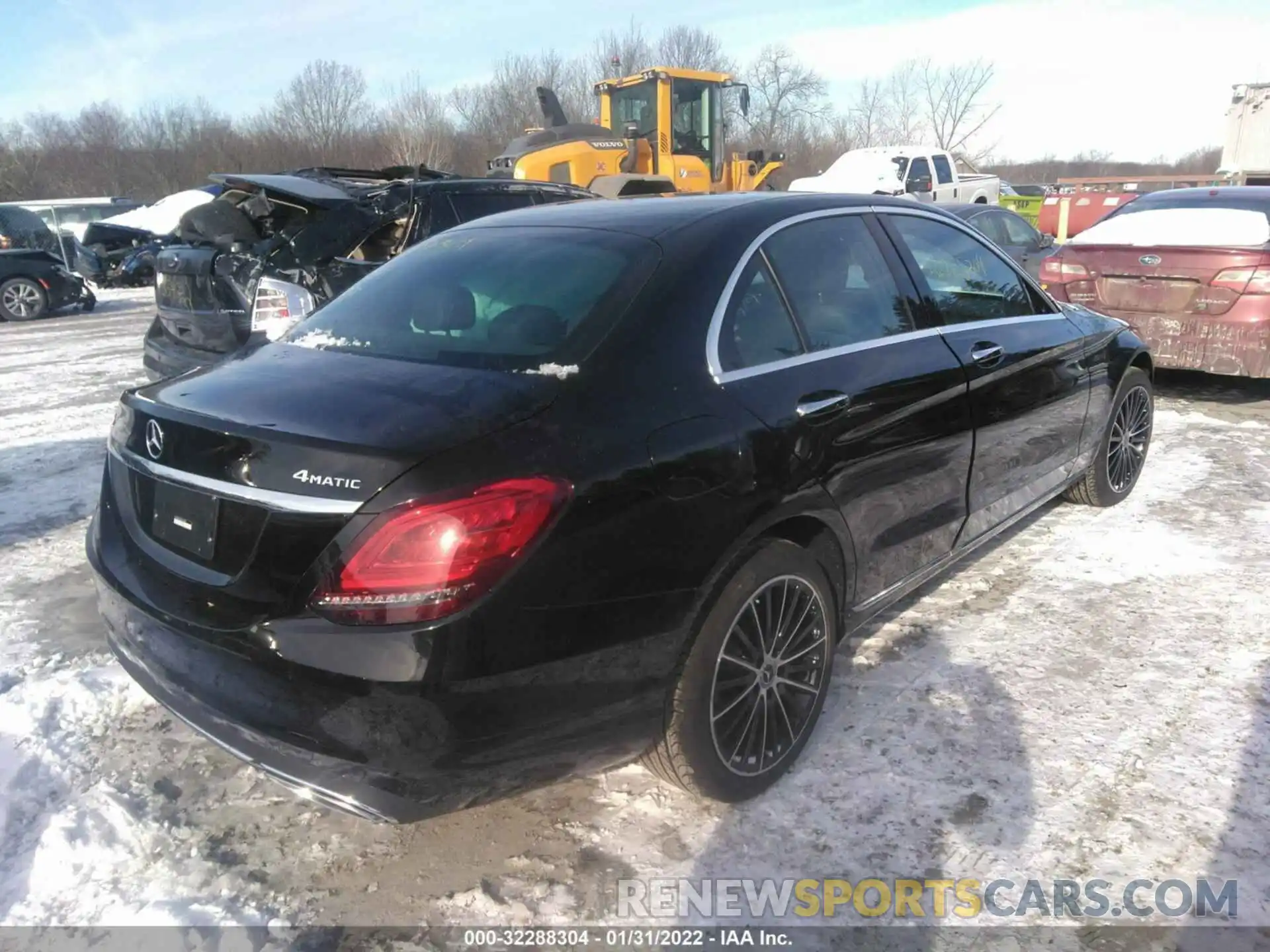 4 Фотография поврежденного автомобиля W1KWF8EBXMR649488 MERCEDES-BENZ C-CLASS 2021