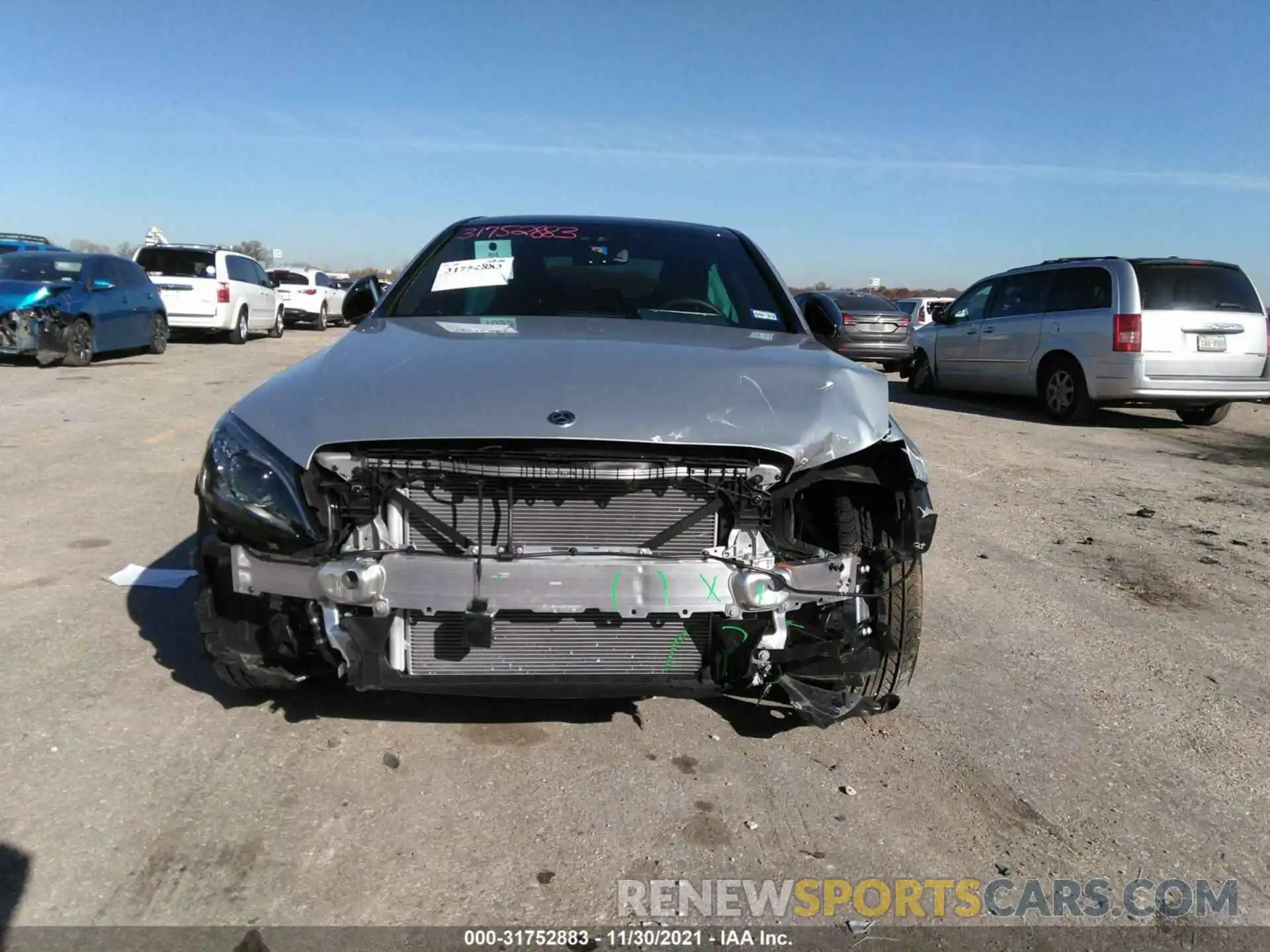 6 Photograph of a damaged car W1KWF8EBXMR650446 MERCEDES-BENZ C-CLASS 2021