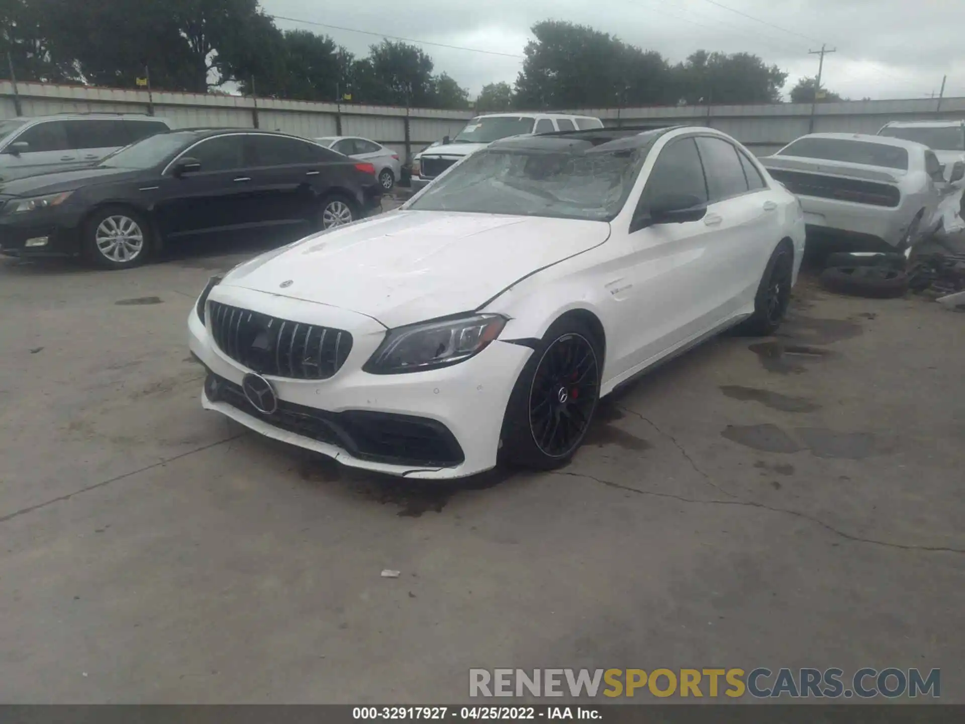 2 Photograph of a damaged car W1KWF8HB0MR605978 MERCEDES-BENZ C-CLASS 2021