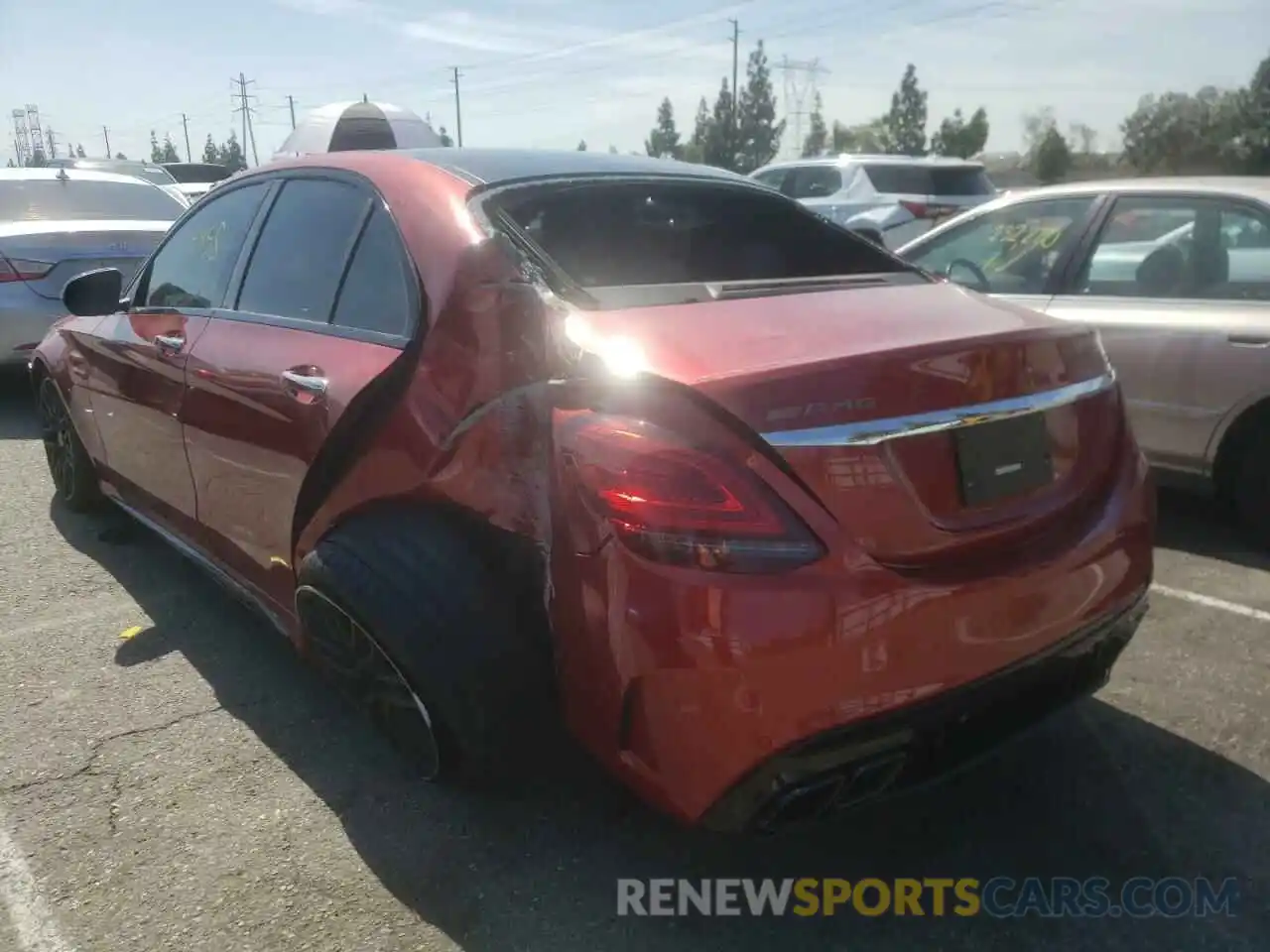 3 Photograph of a damaged car W1KWF8HB0MR621713 MERCEDES-BENZ C-CLASS 2021