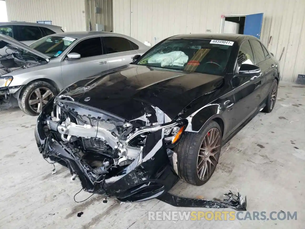 2 Photograph of a damaged car W1KWF8HB2MR640490 MERCEDES-BENZ C-CLASS 2021