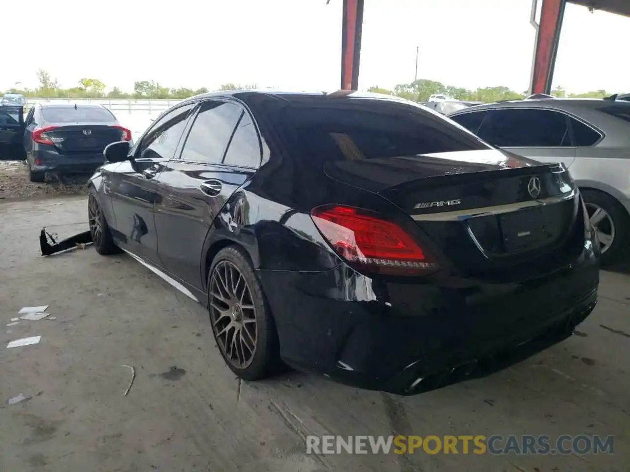 3 Photograph of a damaged car W1KWF8HB2MR640490 MERCEDES-BENZ C-CLASS 2021