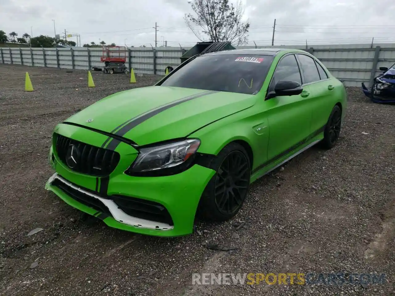 2 Photograph of a damaged car W1KWF8HB6MR621411 MERCEDES-BENZ C-CLASS 2021