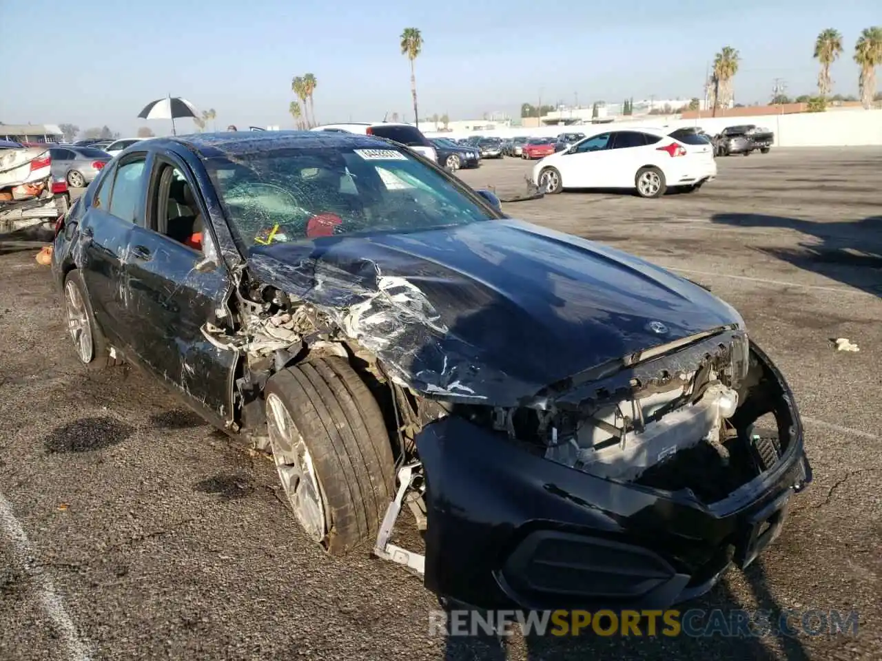 1 Photograph of a damaged car W1KWF8HB8MR620471 MERCEDES-BENZ C-CLASS 2021