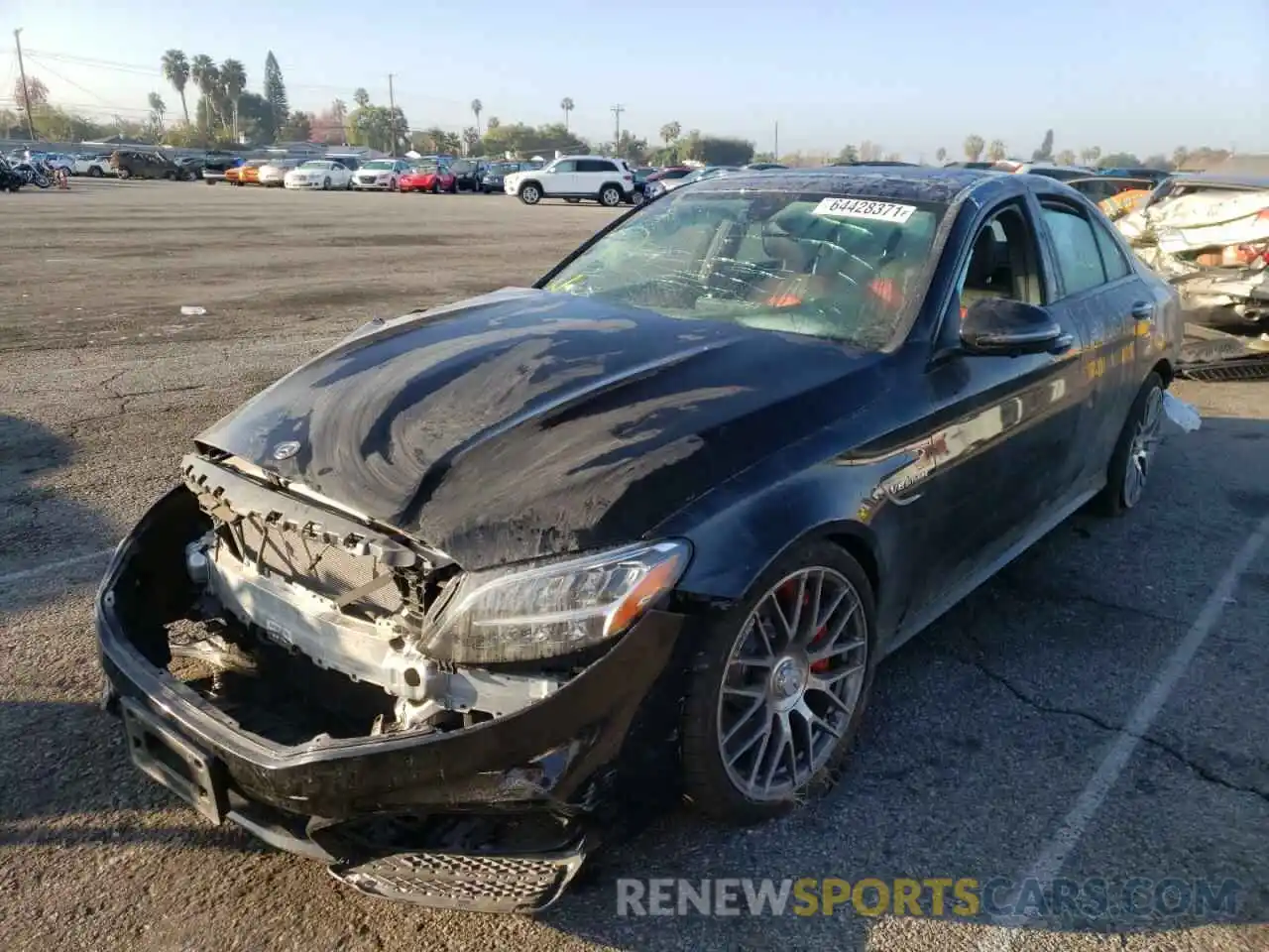 2 Photograph of a damaged car W1KWF8HB8MR620471 MERCEDES-BENZ C-CLASS 2021