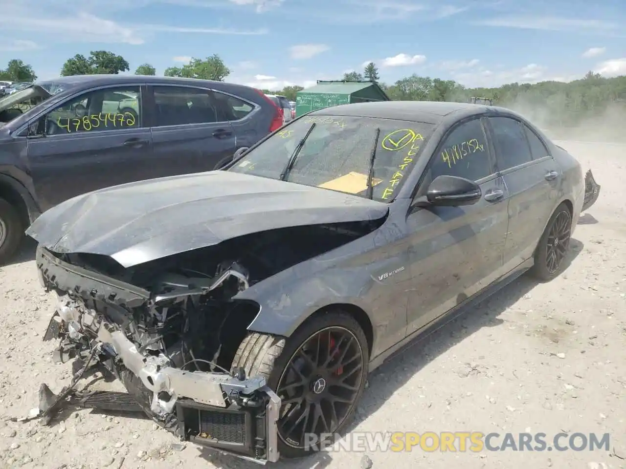 2 Photograph of a damaged car W1KWF8HB8MR620647 MERCEDES-BENZ C-CLASS 2021