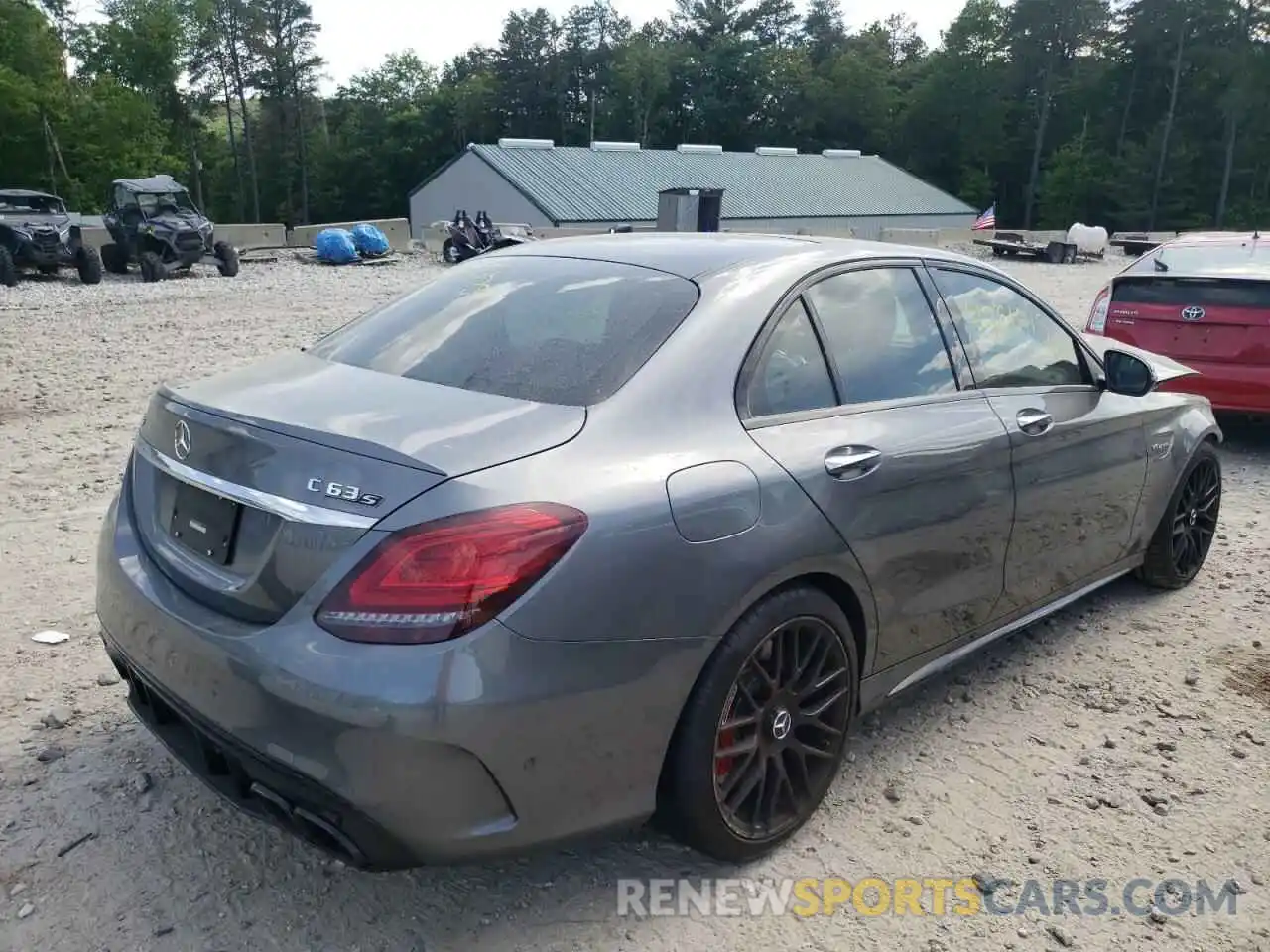 4 Photograph of a damaged car W1KWF8HB8MR620647 MERCEDES-BENZ C-CLASS 2021