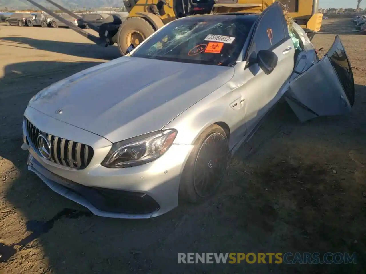 2 Photograph of a damaged car W1KWF8HB8MR645290 MERCEDES-BENZ C-CLASS 2021