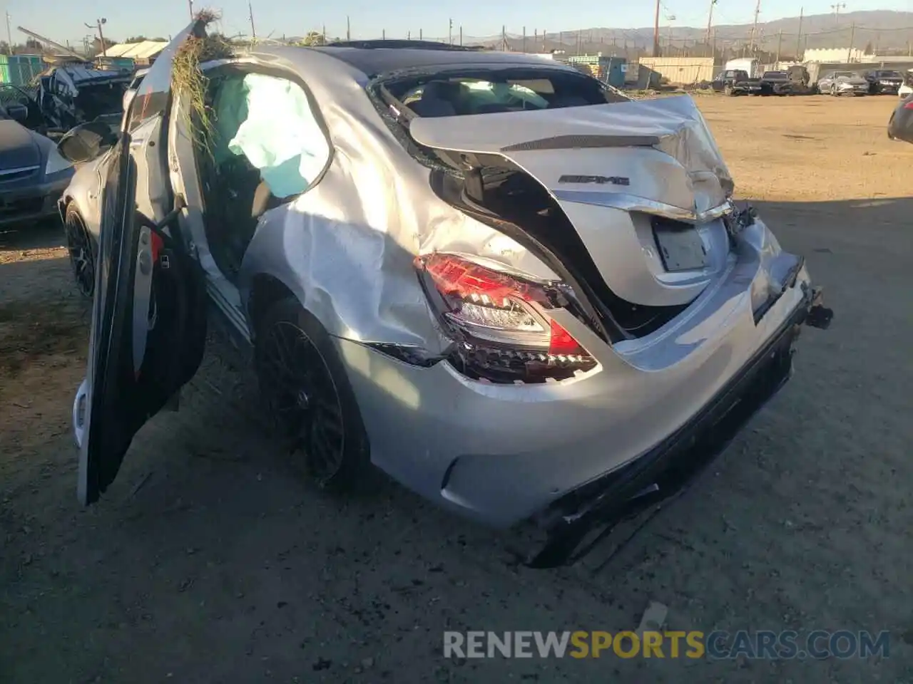 3 Photograph of a damaged car W1KWF8HB8MR645290 MERCEDES-BENZ C-CLASS 2021