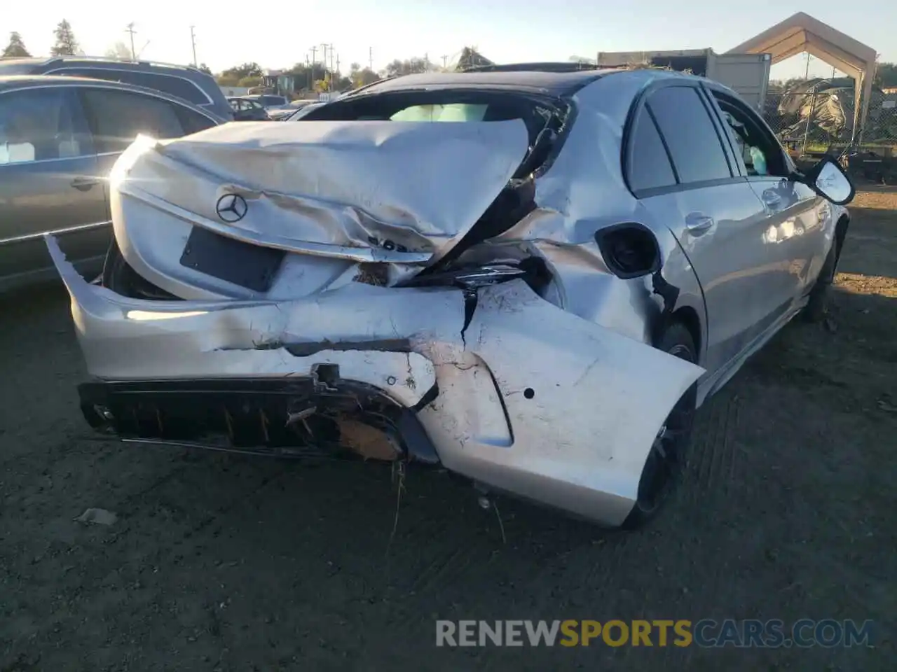 4 Photograph of a damaged car W1KWF8HB8MR645290 MERCEDES-BENZ C-CLASS 2021