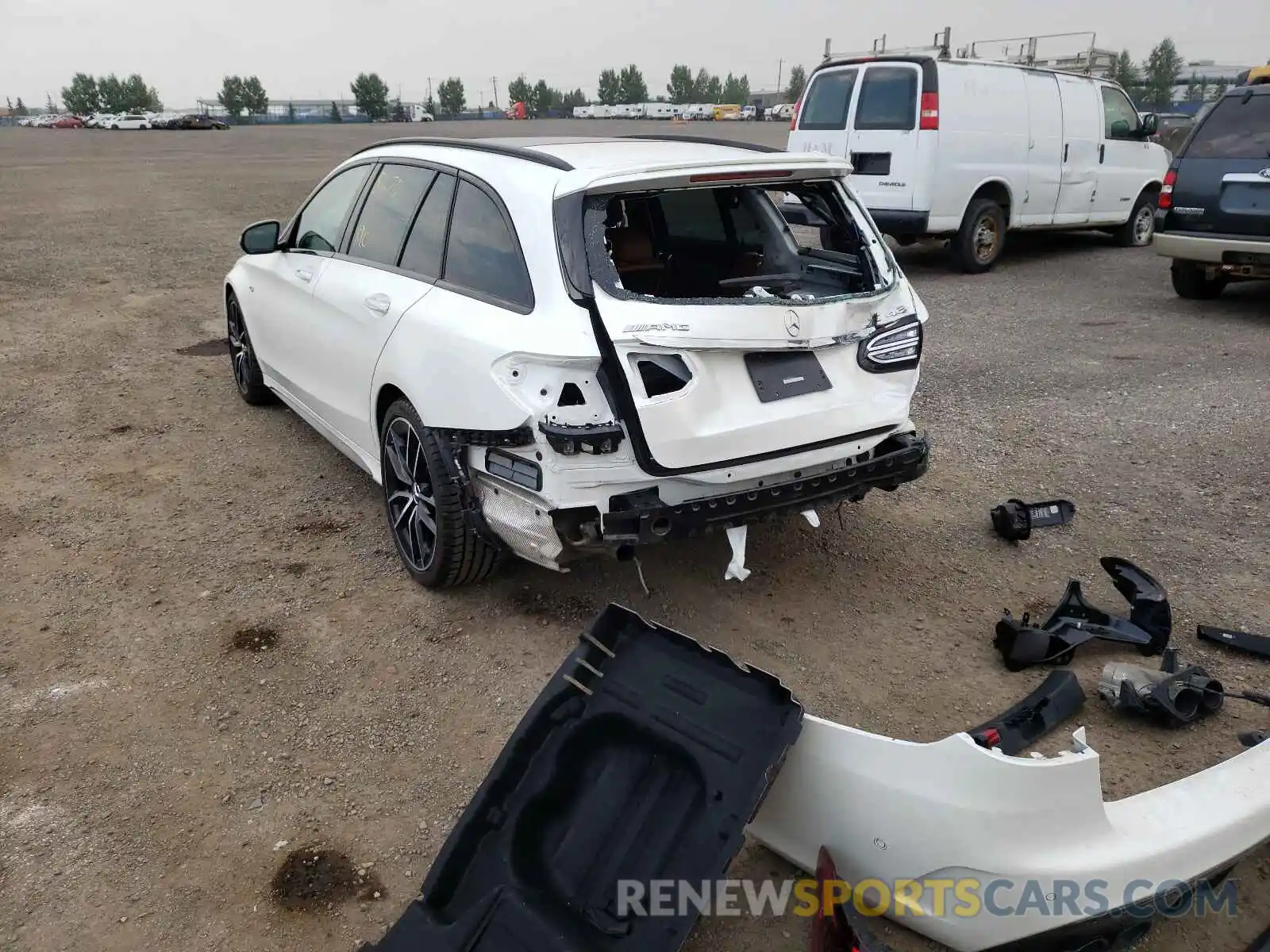 3 Photograph of a damaged car W1KWH6EB2MG065287 MERCEDES-BENZ C CLASS 2021