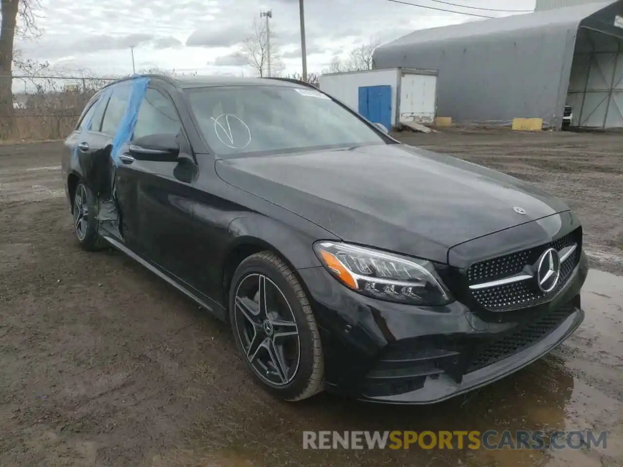 1 Photograph of a damaged car W1KWH8EB1MG075062 MERCEDES-BENZ C-CLASS 2021