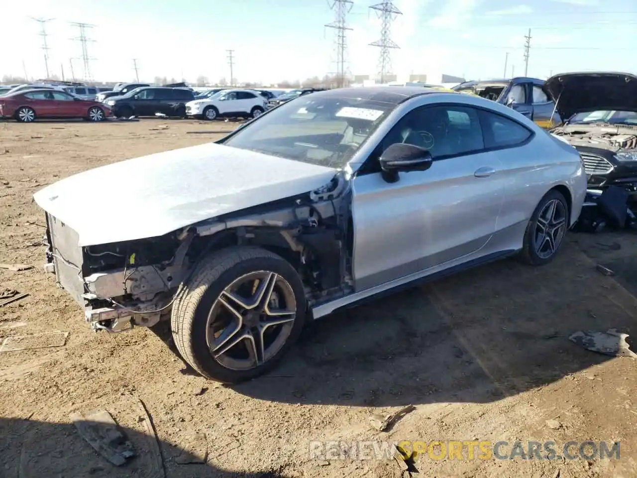 1 Photograph of a damaged car W1KWJ6EB7MG095082 MERCEDES-BENZ C-CLASS 2021