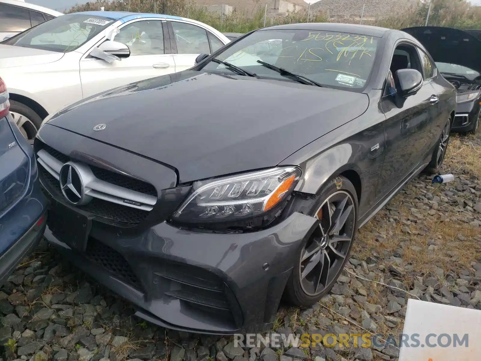 2 Photograph of a damaged car W1KWJ6EB9MG090675 MERCEDES-BENZ C-CLASS 2021