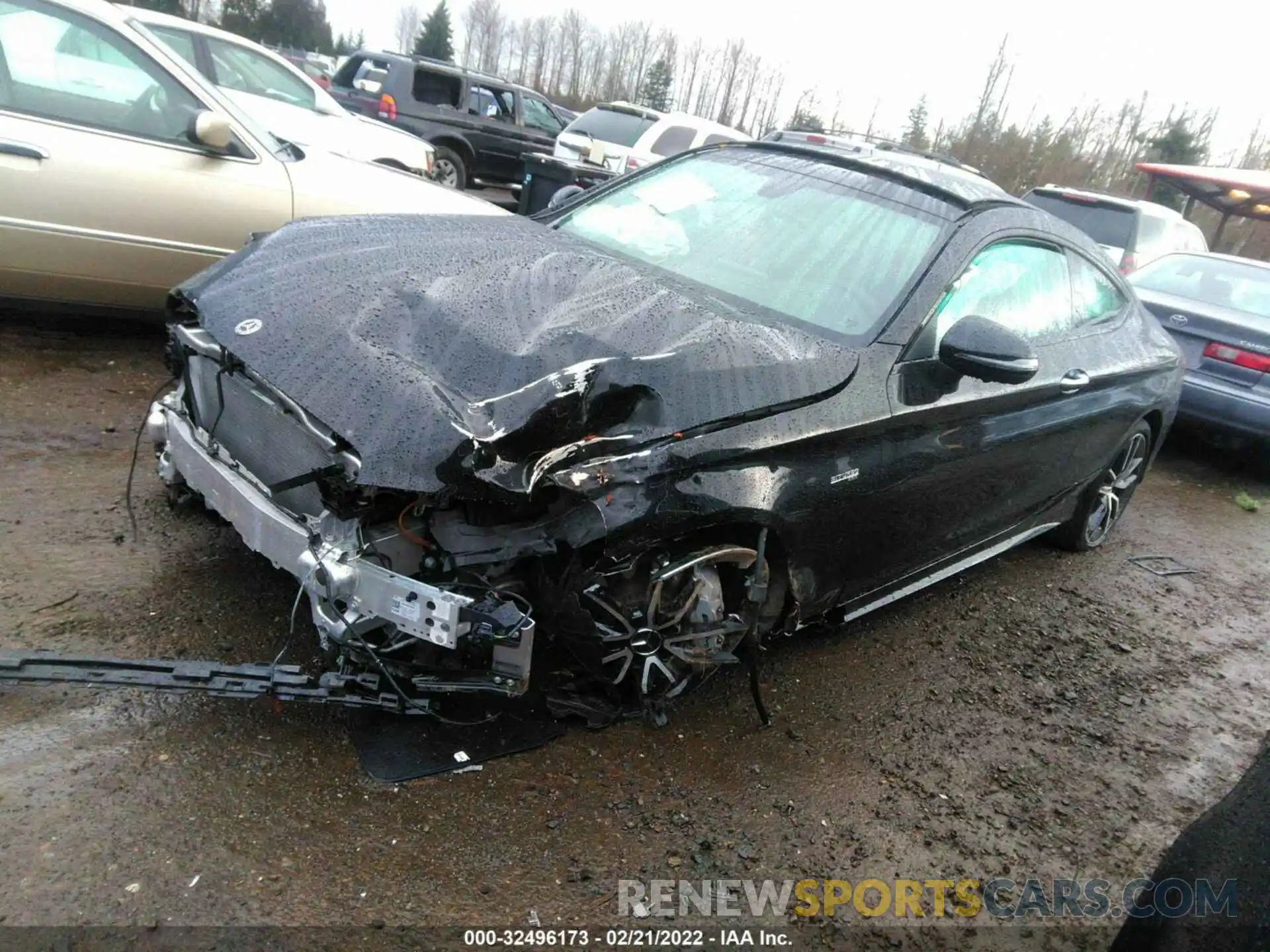 2 Photograph of a damaged car W1KWJ6EB9MG094497 MERCEDES-BENZ C-CLASS 2021