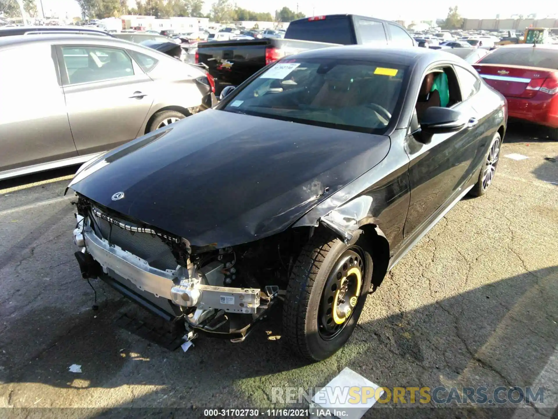 2 Photograph of a damaged car W1KWJ8DB0MG065676 MERCEDES-BENZ C-CLASS 2021