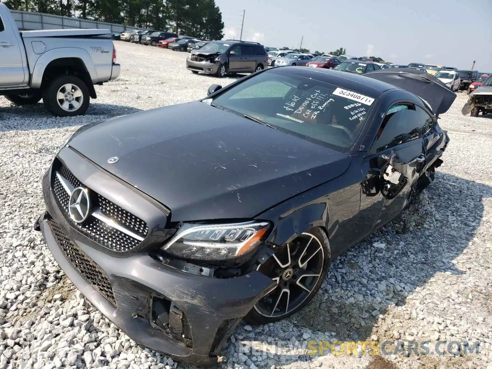 2 Photograph of a damaged car W1KWJ8DB0MG095955 MERCEDES-BENZ C-CLASS 2021