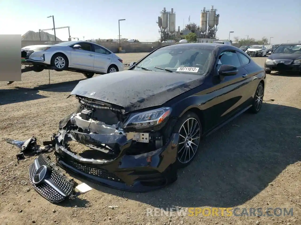 2 Photograph of a damaged car W1KWJ8DB1MG069381 MERCEDES-BENZ C-CLASS 2021