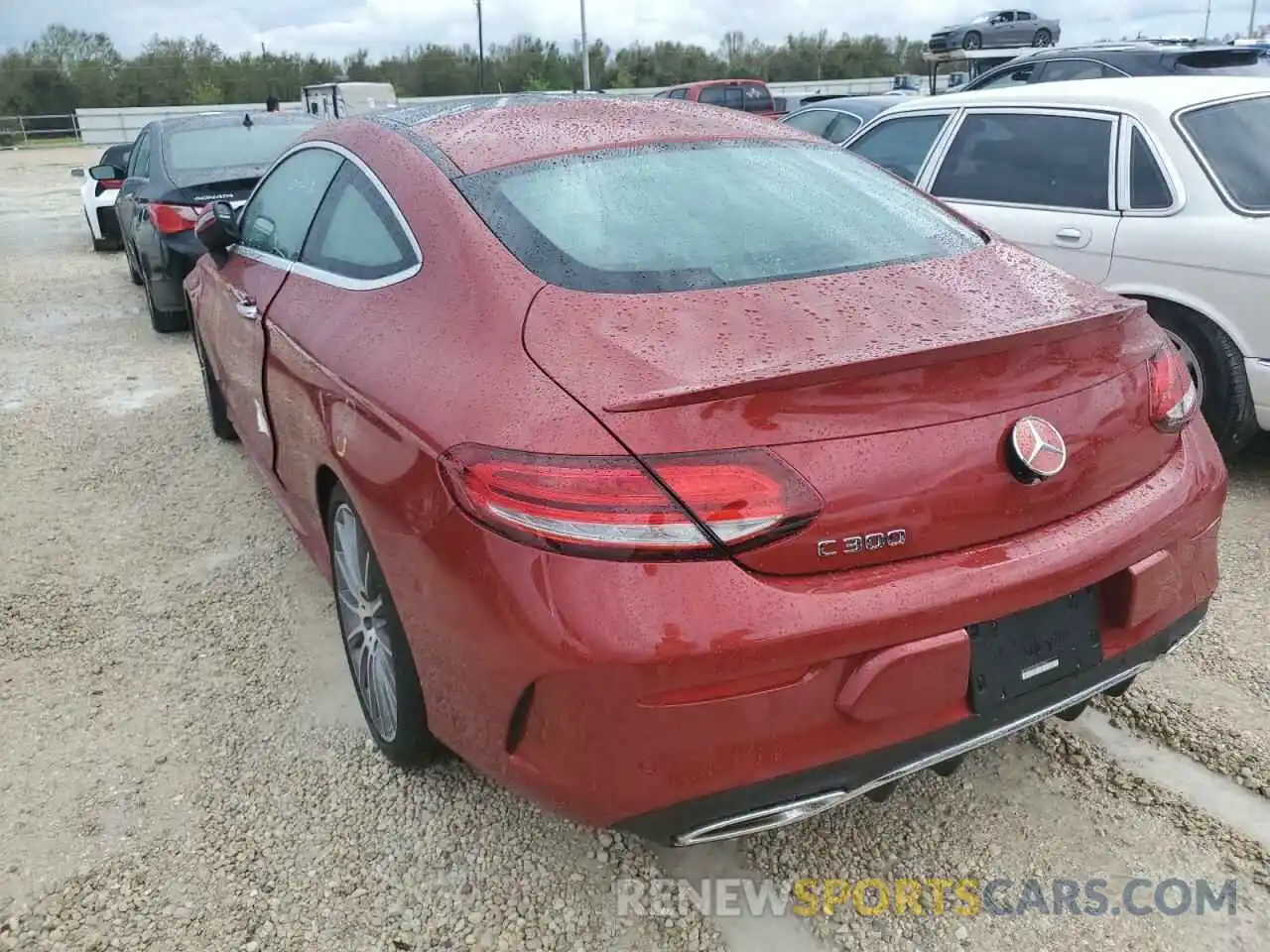 3 Photograph of a damaged car W1KWJ8DB1MG070286 MERCEDES-BENZ C-CLASS 2021