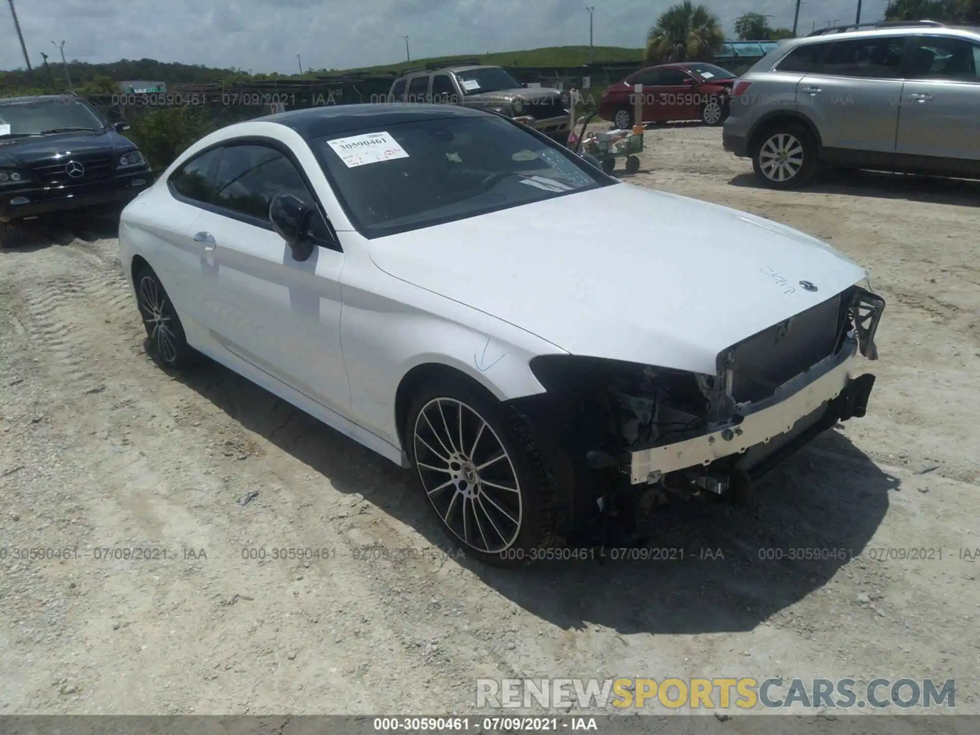 1 Photograph of a damaged car W1KWJ8DB2MG095942 MERCEDES-BENZ C-CLASS 2021