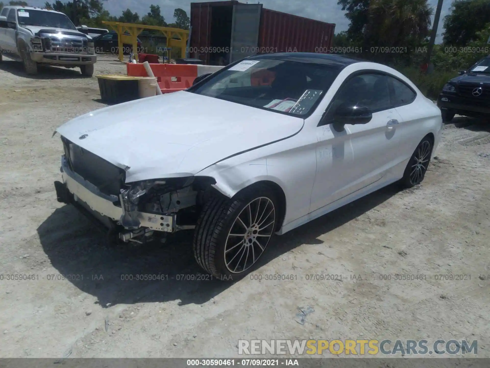 2 Photograph of a damaged car W1KWJ8DB2MG095942 MERCEDES-BENZ C-CLASS 2021