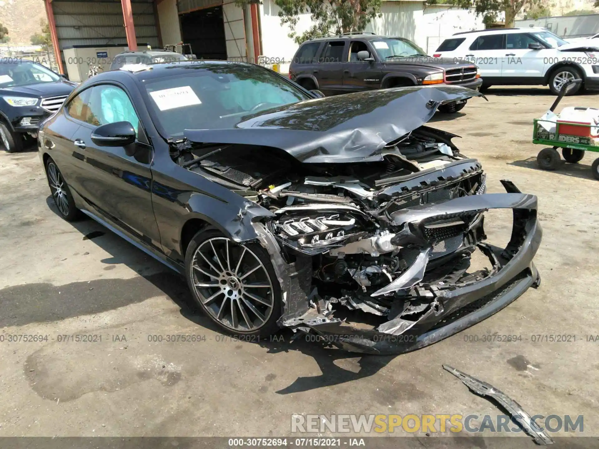 1 Photograph of a damaged car W1KWJ8DB3MG068572 MERCEDES-BENZ C-CLASS 2021