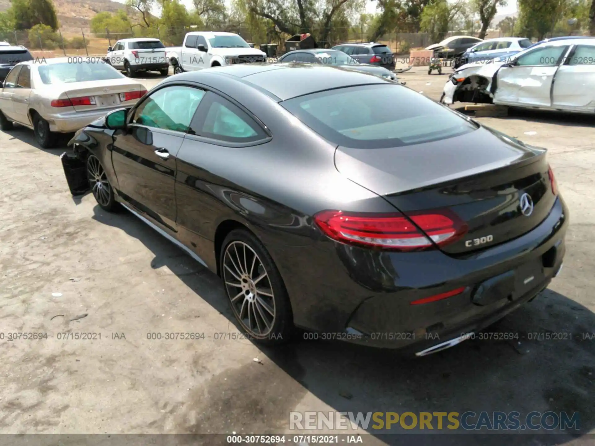 3 Photograph of a damaged car W1KWJ8DB3MG068572 MERCEDES-BENZ C-CLASS 2021