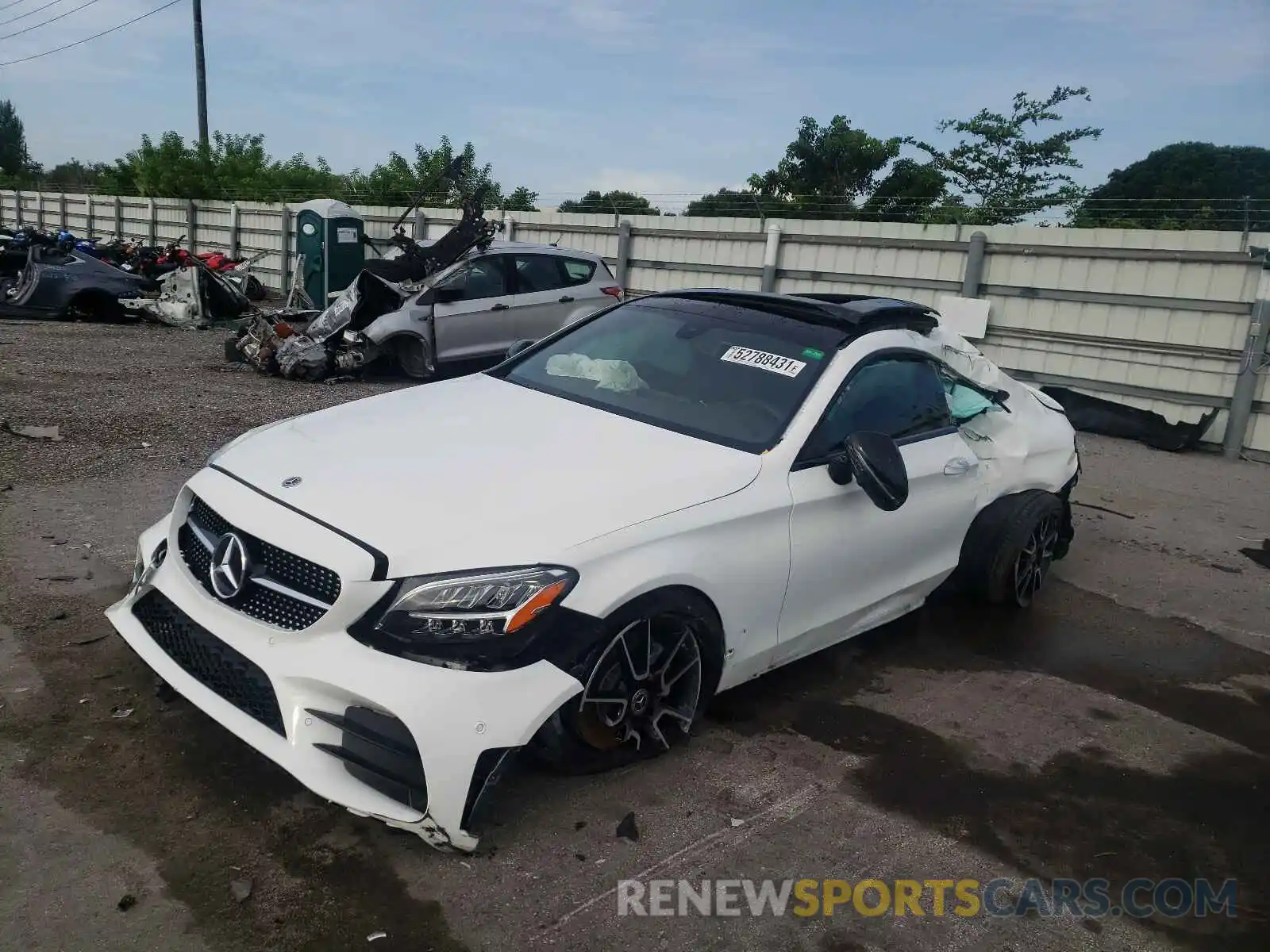 2 Photograph of a damaged car W1KWJ8DB3MG096369 MERCEDES-BENZ C-CLASS 2021