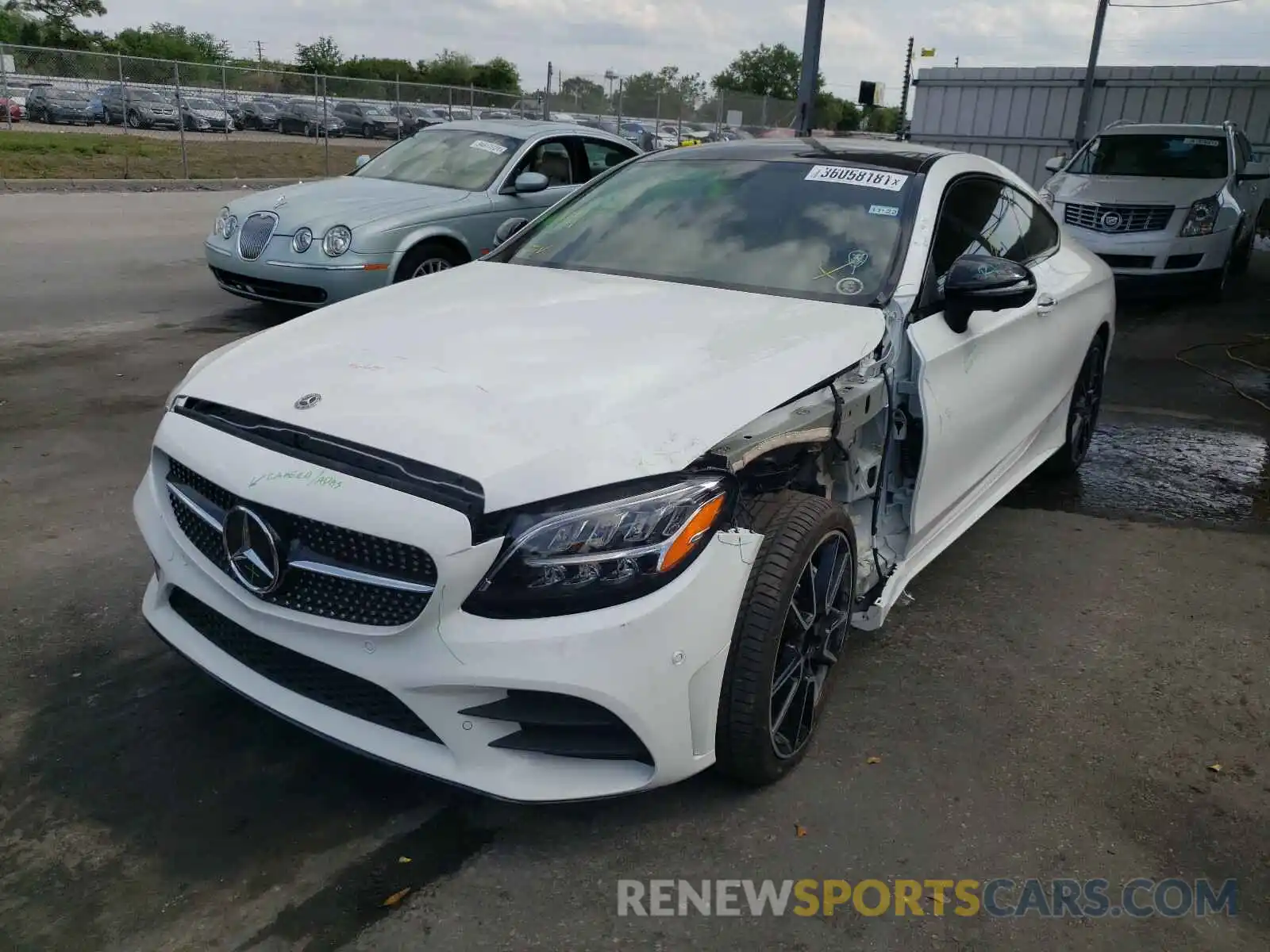 2 Photograph of a damaged car W1KWJ8DB4MG052445 MERCEDES-BENZ C-CLASS 2021