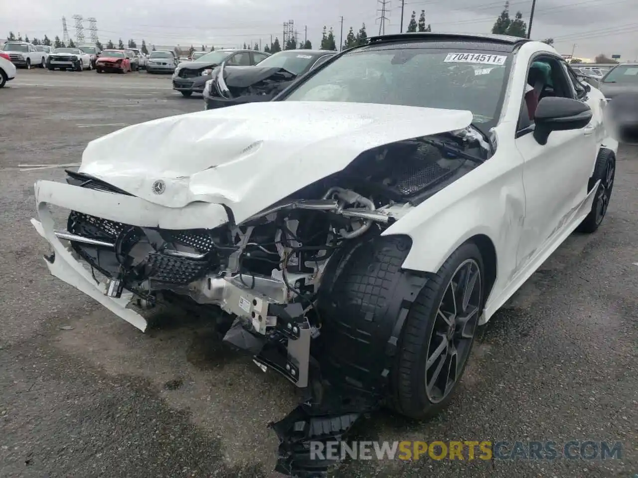 2 Photograph of a damaged car W1KWJ8DB4MG102650 MERCEDES-BENZ C-CLASS 2021